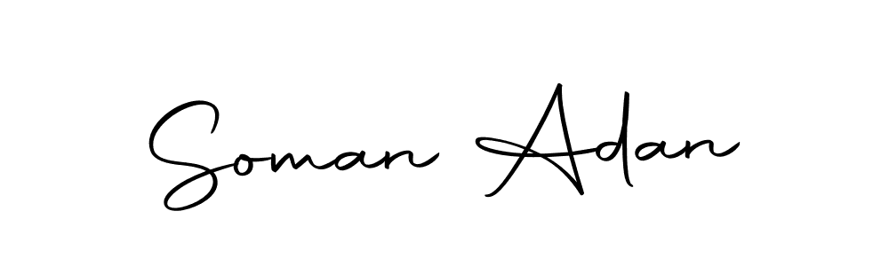 This is the best signature style for the Soman Adan name. Also you like these signature font (Autography-DOLnW). Mix name signature. Soman Adan signature style 10 images and pictures png